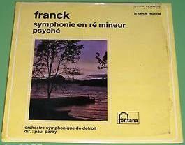 Franck - Simphonie en ré mineur psyché