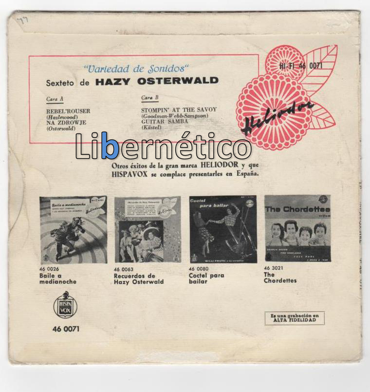 Sexteto de Hazy Osterwlad - Rebeld´Rouser - Imagen 2