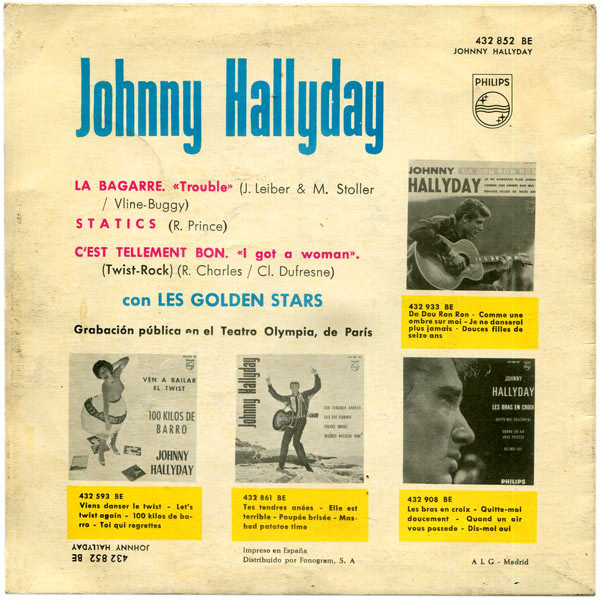Johnny Hallyday - La Bagarre - Imagen 2